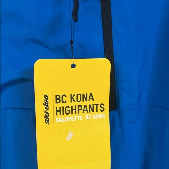 SOLD! Ski-Doo Men's Black and Blue Kona Highpants - Picture 2 of 6